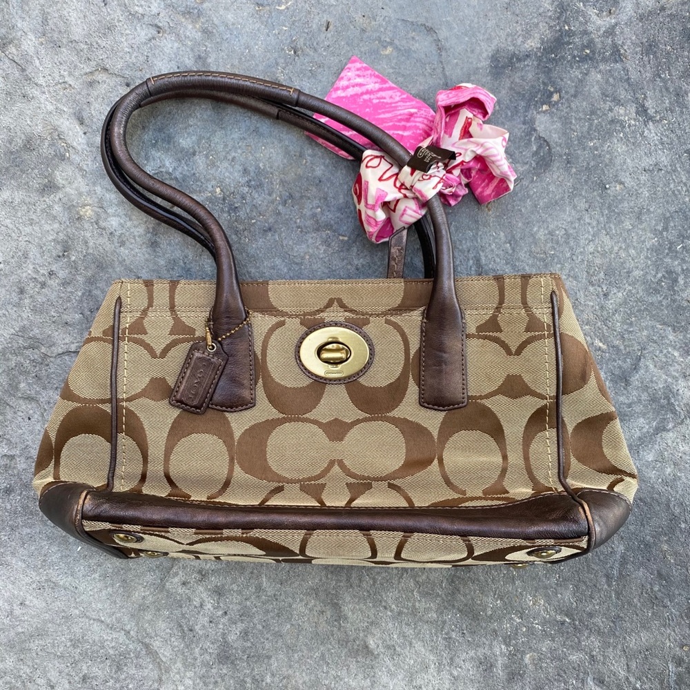 Coach Purse with CUTE scarf!